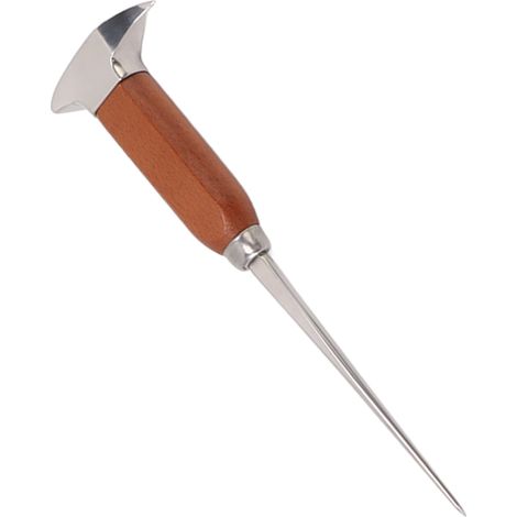 Pic à glace à manche en bois, pilon à glace en acier inoxydable, outil pour bars et barmans (1/5)