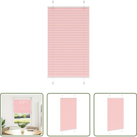 Sichtschutz - Plissee Rosa 80x100 cm Stoffbreite 79,4 cm Polyester (1/5)