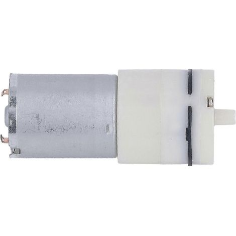 Micro-pompe à air électrique pneumatique à membrane, à vide, à transmission mécanique, 1 port, 370 V, blanche, 6 V CC (1/4)