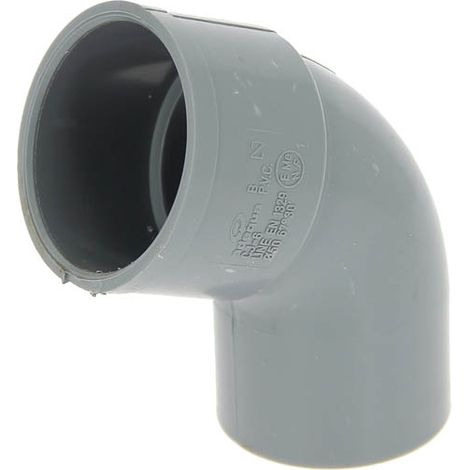 Coude PVC mâle-femelle 67°30 Ø50