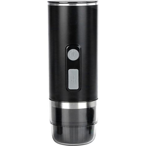 Machine à café expresso entièrement automatique à capsules, mini machine à café rechargeable avec café moulu, idéale pour les voyages, le camping et le bureau. (1/5)