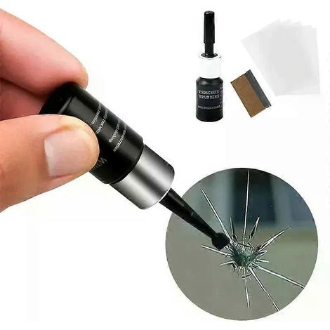 Kit de réparation nano Quick-Fix pour pare-brise de voiture et camping-car : mastic et adhésif pour fissures et entretien du verre. (1/5)