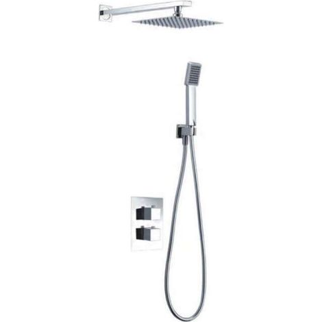 Colonne de Douche Encastrée chromé anti-calcaire - Design Moderne et Économie d'eau - Kit Complet CIES IMEX (1/5)