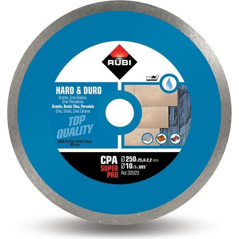 Rubi CPA 250 Superpro Diamantscheibe 250 mm Wassertrennung (1/3)