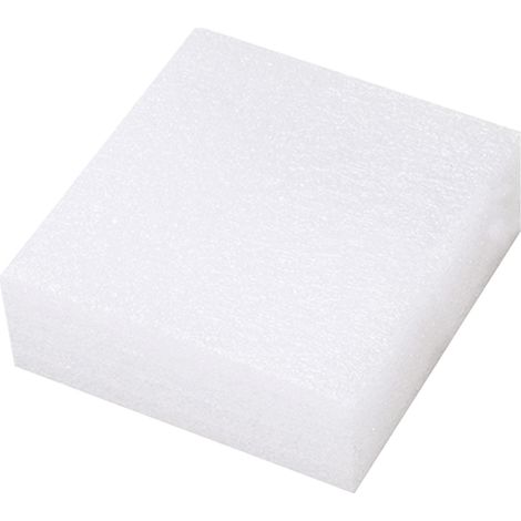 Bloc De Mousse Anti-Choc - Mousse En Coton Perle Blanc - 12 x 12 x 3 cm - Pour Emballage Protection Produits Fragiles - 1 Pièce (1/5)