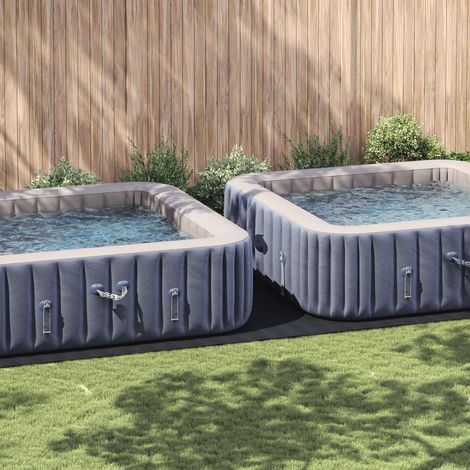 Bodenfolie für Pools Schwarz 820 x 420 x 0,1 cm Vliesstoff (1/5)
