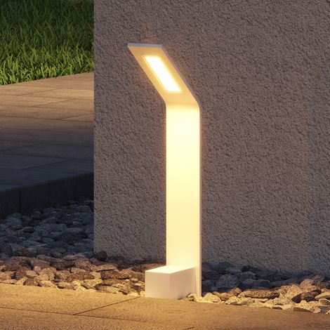 doporro Lampione da Giardino 3000K, Luminoso da Giardino IP65 Paletti Esterni Led 12.8X9.8x40.8cm in Alluminio per Giardini, Parchi, Aree Residenziali e Ingressi Pfadfinder, Sabbia bianco