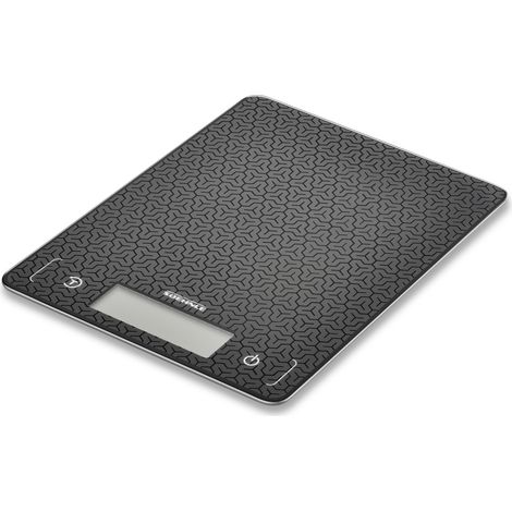 Soehnle Küchenwaage Page Comfort Mosaic, Mosaic Design, digitale Küchenwaage, Haushaltswaage mit großer Wiegefläche, Gewicht bis zu 10kg (1-g-genau), elektronische Waage mit Zuwiegefunktion