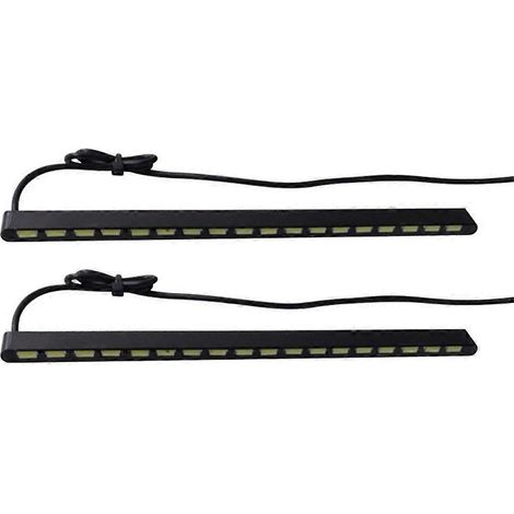 Bande lumineuse LED pour voiture, feu de jour, feu antibrouillard, feu de conduite de jour en aluminium (1/5)