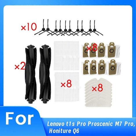 Lot de 26 pièces de rechange pour accessoires d'aspirateurs T1s Pro/M7 Pro/Q6 (1/5)
