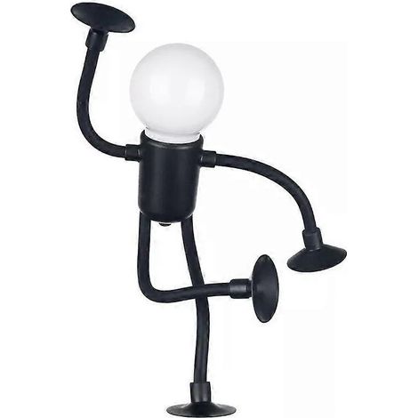 Apportez une touche unique et amusante à votre chambre avec notre lampe de chevet à motif dessin animé. Fabriquée en silicone et en ABS, sa forme est modulable. (1/4)