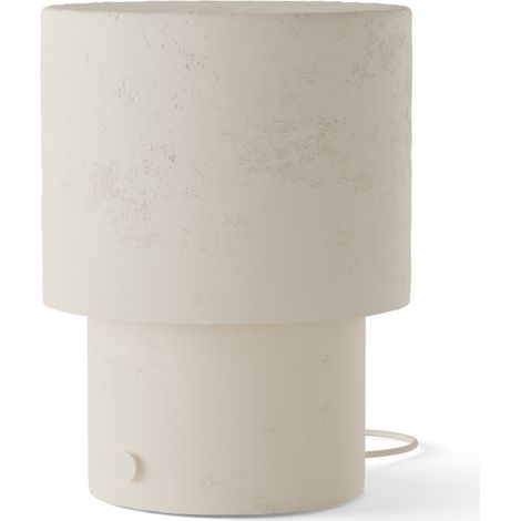 Lampe de table en plâtre beige E27 (1/5)