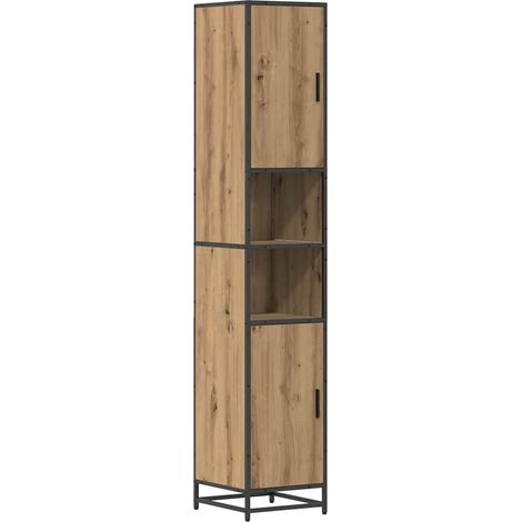 Maison Exclusive - Badezimmermöbel-Set mit Tür Artisan-Eiche 35 x