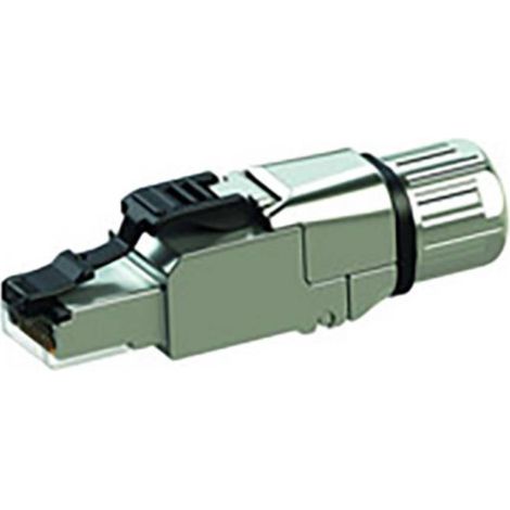 Fiche RJ45 mâle CAT 6A blindé Telegärtner 100023087 RJ45 mâle, droit 1 pc(s) (1/2)