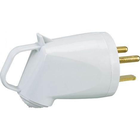 Ficha eléctrica 2p+t 32 A - Macho - Enchufe estanco - Gris - Legrand