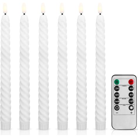 Set di 6 candele LED galleggianti senza fiamma con funzione e telecomando per decorazioni natalizie, decorazioni per la casa, matrimoni, feste 2x25 cm (1/5)
