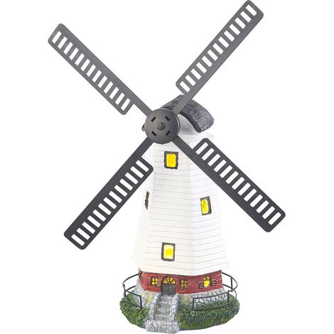 Solar-Windmühle 50cm LED Windrad Beleuchtung Garten Leuchte Landhaus Gartendeko (1/3)