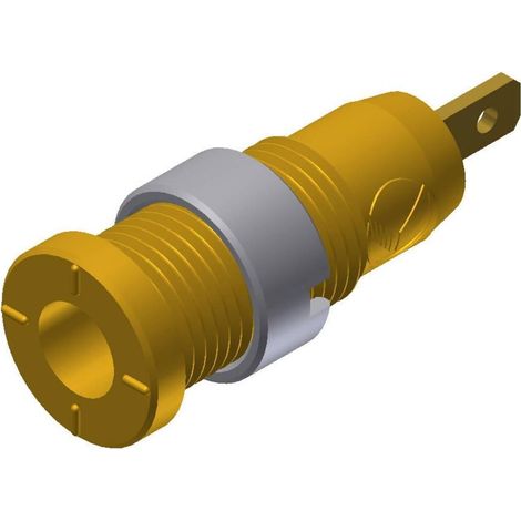 Sks-Hirschmann MSEB 2610 F casquillo banana amarillo aislado