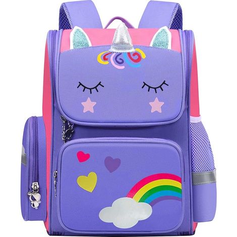 Sac à dos licorne pour filles, sac d'école pour enfants, sac licorne mignon, sac rose pour filles, sac à dos pour livres pour enfants du primaire