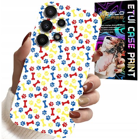 Funda para Samsung Galaxy A13 4G - Patas, huesos, dibujos animados de la Patrulla Canina + cristal (1/5)