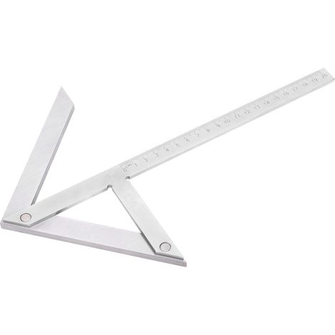 Equerre de mesure d'angle haute précision avec marqueur de centre et pointeur de trait, règle de menuiserie pour traçage exact. (1/5)