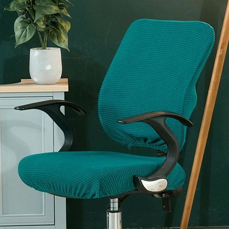 Coprisedia da ufficio monopezzo, rimovibile, universale, moderno, semplice, elegante, coprisedia girevole per sedie da ufficio, braccioli girevoli, sedia (ora (1/5)