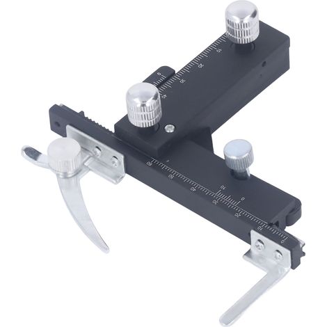 Microscope à déplacement XY mécanique de précision, règle coulissante graduée, accessoire professionnel pour étalonnage de haute exactitude. (1/5)