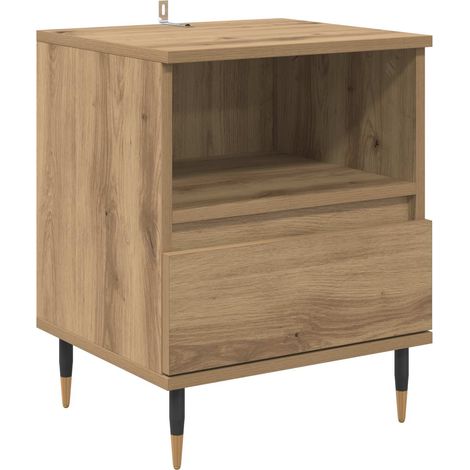 Maison Exclusive - Armadio da Notte Rovere artigianale 40 x 35 x 50 cm (1/5)