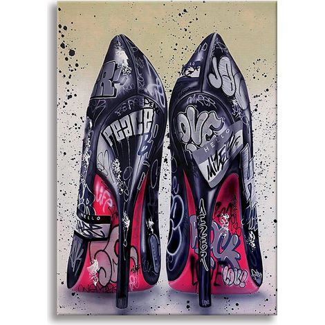 Tacchi a Spillo -  Quadro Canvas Contemporaneo su telaio in legno - Misura: 50x70 cm (1/4)
