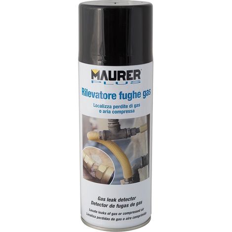 MAURER 12060366 Spray rilevatore di perdite De Gas 300ml, Multicolore, L'imballaggio può variare