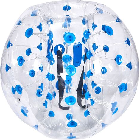 Aufblasbarer Bumper Ball 1,2m für Erwachsene, 0,8mm dickes PVC Zorb Ball mit Griffen und Gurten für Outdoor Teamspiele und Gartenpartys.