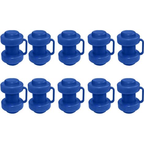 Lot x 10 - Embout pour Montant Filet Trampoline avec Sangle (1/2)