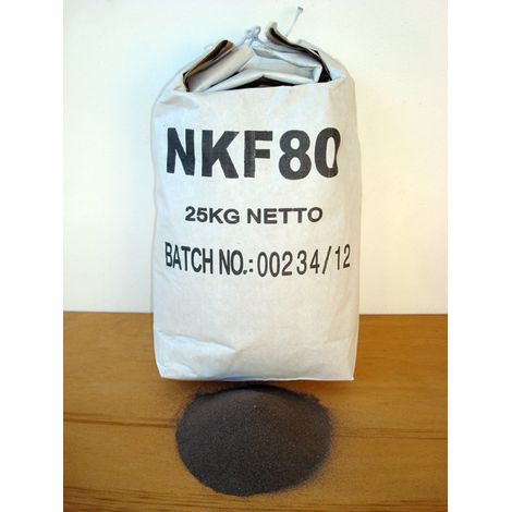 Corindone 25 Kg grana 80 ossido alluminio sabbiatrice sabbia graniglia abrasivo sabbiatura (1/2)