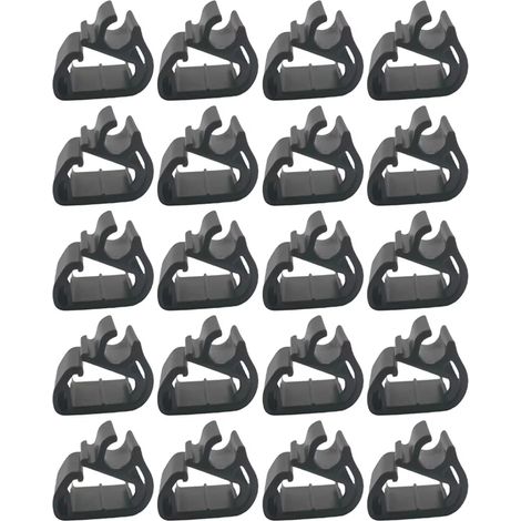 20 par Clips De Stabilisateur Tuyau Lave-Glace Voiture Pinces en Plastique Résistant Intempéries Poignée Antidérapante Paquet Plusieurs Marques Tuyau D'essuie-Glace (1/5)