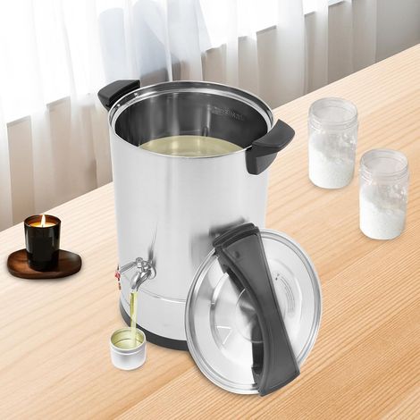 12L Schönheitswachsofen, 1800W Edelstahl Kerzenschmelzofen, Großkapazität DIY Kerzenherstellung Kit, 30-110 ° C (1/5)