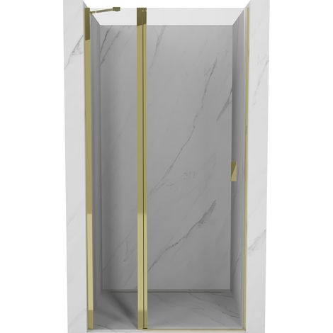 Mexen Mist porte de douche pivotante 110 cm, transparent, dorée - 8A4-110-000-50-00 (1/5)