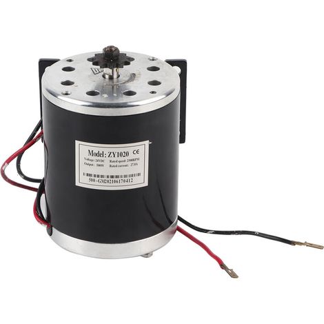 Eosnow 500W DC 24V Brushed Electric Motor with Bracket for DIY, Electric Scooter, Electric Bike, Go-kart (1/5)
