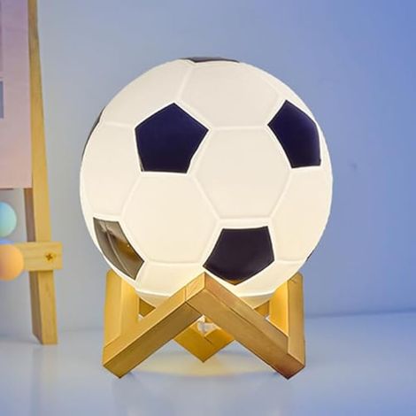 Lampe De Nuit Football - Lampe De Table De Chevet, Éclairage LED Décoratif Lampe De Bureau Moderne Pour, Accessoires De Chambre Sportifs Fans De Foot, Lampe De Bureau Design Moderne (1/5)