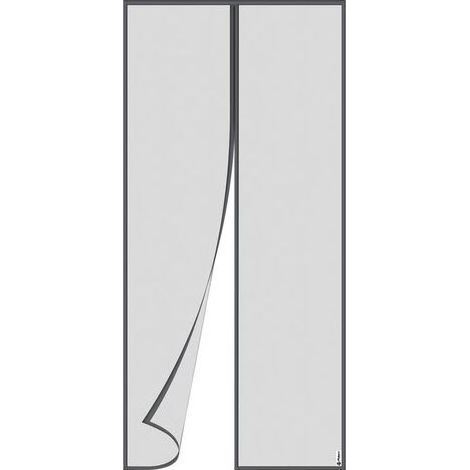 TAISHENGDA Zanzariera magnetica per porte 43 x 86 pollici Tenda zanzariera nera Zanzariera magnetica per porte e finestre Antizanzare e mosche (Grigio, 110 x 220 cm) (1/5)