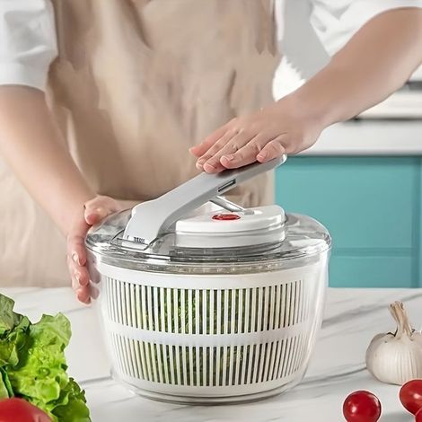 1 Stück, Salatschleuder, Gemüsetrockner, Obstabtropfkorb (1/4)
