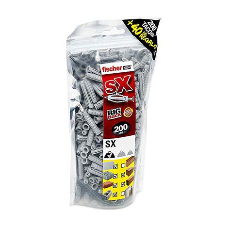 Sachet 100+20 (cadeau) chevilles fischer sx plus 8x40mm (1/2)