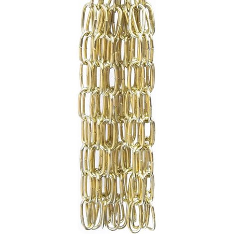 Catena genovese pretagliata maglia corta Ø 2 mm. in acciaio ottonato 2,5 mt. (1/2)
