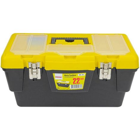 Caja de herramientas de plástico 22" (555x290x265mm) - cerraduras metálicas (1/2)