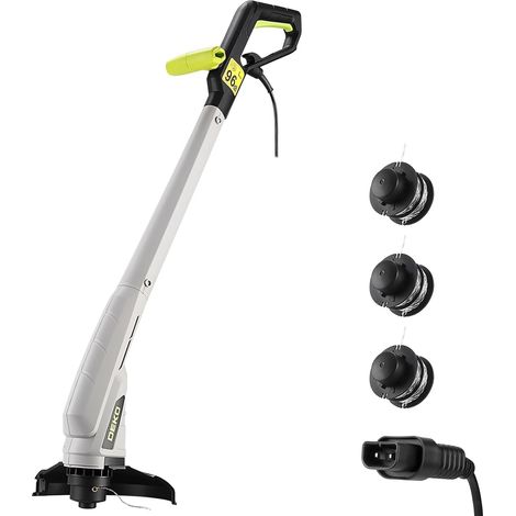 Coupe Bordure Filaire 250 W: Débroussailleuse Électrique à Double Fil de 23 cm, Alimentation Automatique, avec 3 Bobines de Fil, pour Pelouses, Jardins et Mauvaises Herbes (1/5)