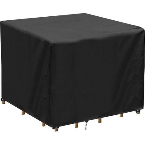 Housse de protection pour meubles de jardin – Tissu Oxford 420D imperméable – Anti-UV – Dimensions 90x90x90 cm – Sac de transport inclus (1/5)