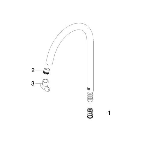 Dornbracht 90282232500-00 Bec de robinet Pièces de rechange