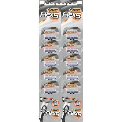Bic Flex5 Herren-Einwegrasierer, 10er-Packung (1/5)