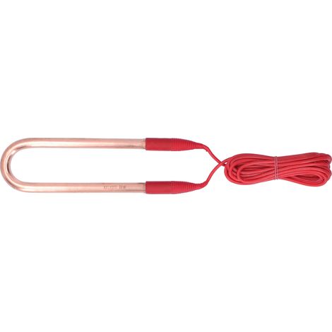 Tube chauffant électrique en laiton 220V anti-explosion en forme de U, câble de 45,3 pouces, 1KW (23x6,5x1cm) (1/5)