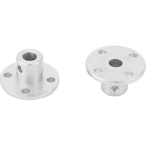 2 accouplements à bride rigide M3 pour arbre moteur, connecteur d'accouplement, diamètre intérieur 5 mm, diamètre extérieur 10 mm (1/5)