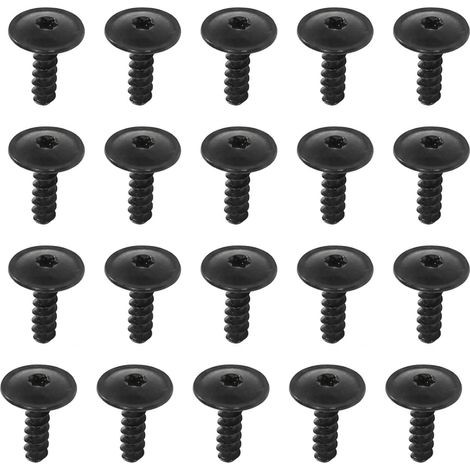 20 Car Screws, Engine Undercover, Carbon and Stainless Steel, Assortment of Wood Screws and Sheet Metal Screws for Cars (1/5)